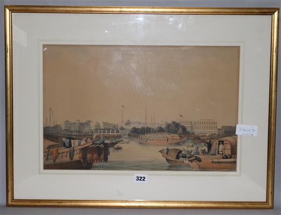 19th century English School View of Canton